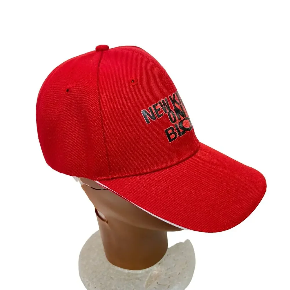 New Kids On The Block Red Hat Baseball Cap NKOTB Donny Joey 80s 90s Vintage